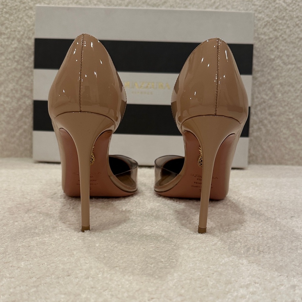 Aquazzura Powder Pink Patent Leather Pumps - Picture 4 of 7